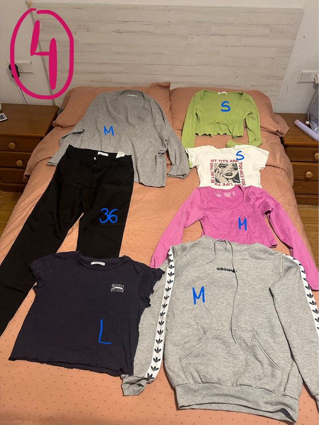 LOTES DE ROPA: Zara, Shein, Bershka, Adidas...