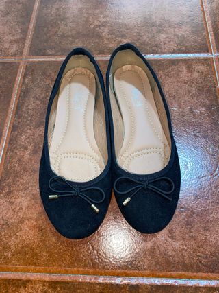 Bailarinas Niña Negras Talla 36