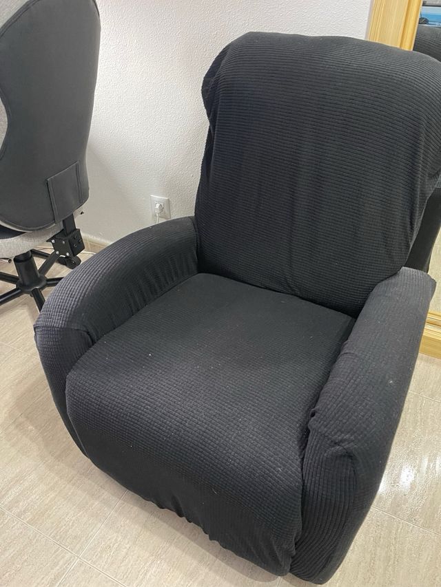 Sofá polipiel de masajes y reclinable