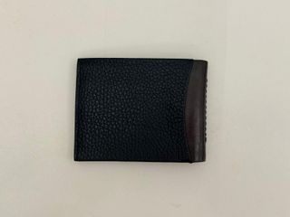 Portafoglio Anna Virgili Pelle Nera Uomo