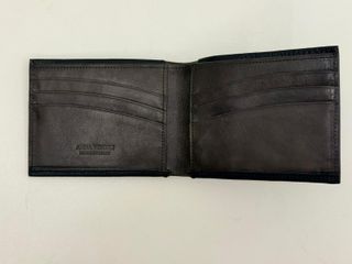 Portafoglio Anna Virgili Pelle Nera Uomo