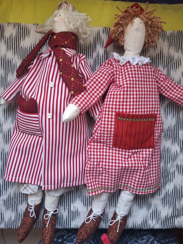 Muñecos Navidad Decoración patchwork