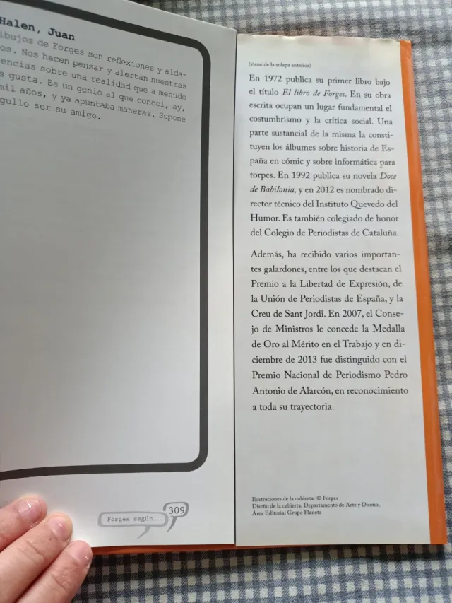 El libro de los 50 años de Forges (Ed. Espasa)