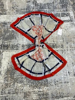 Foulard Roberta di Camerino Beige Rosso