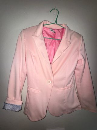 Chaqueta de vestir elegante rosa
