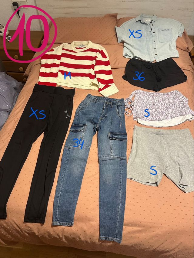 Lotes de ropa: Zara, Shein, Bershka, Adidas..