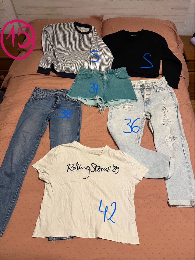 Lotes de ropa: Zara, Shein, Bershka, Adidas..