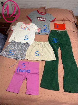 Lotes de ropa: Zara, Shein, Bershka, Adidas..