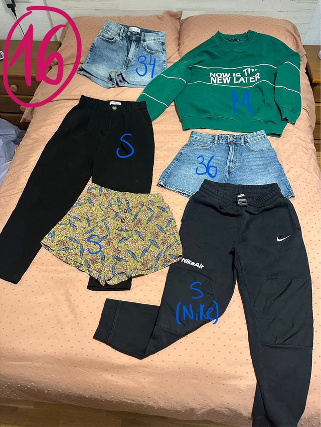 Lotes de ropa: Zara, Shein, Bershka, Adidas..