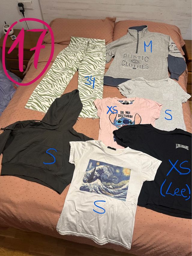 Lotes de ropa: Zara, Shein, Bershka, Adidas..