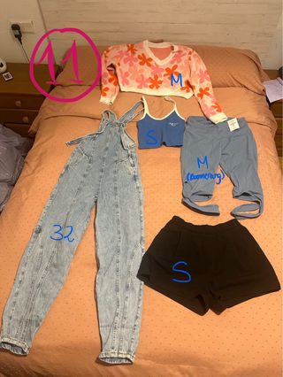 Lotes de ropa: Zara, Shein, Bershka, Adidas..