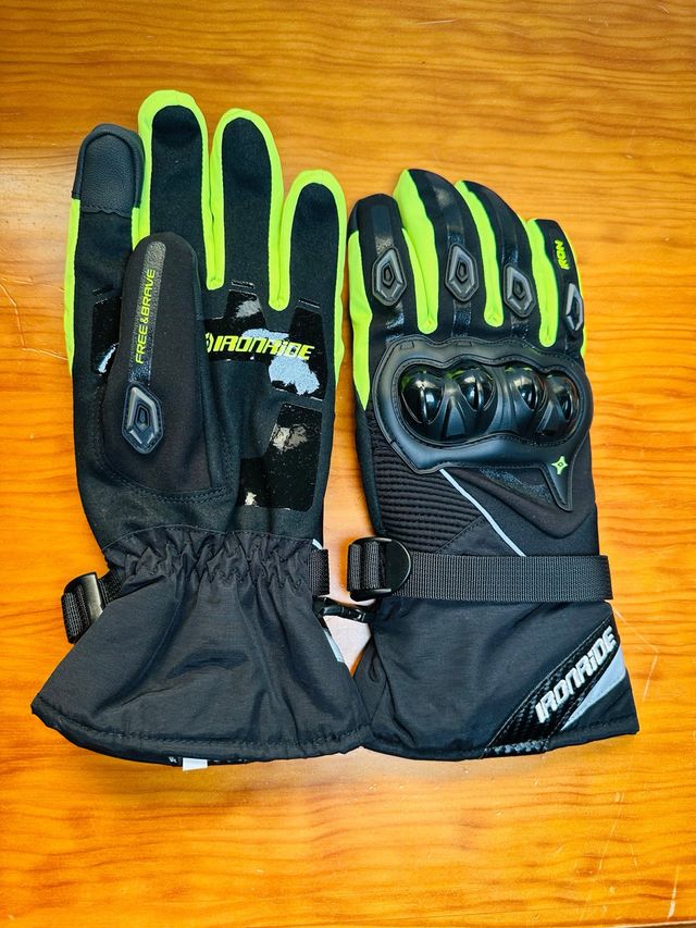 Guantes Moto IRONRIDE Negro y Verde
