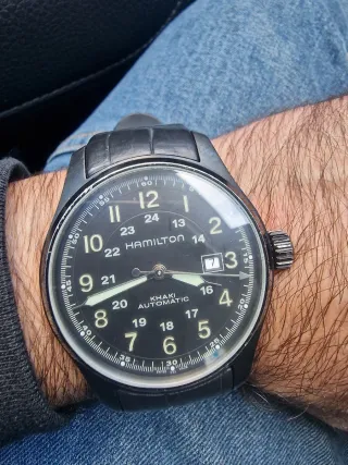 Reloj Hamilton Khaki Automático Negro