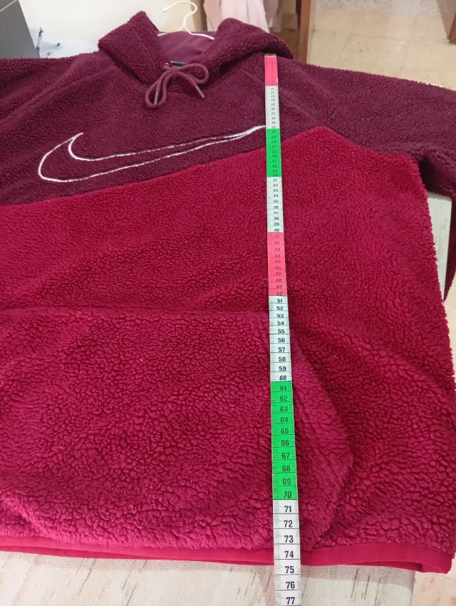 Foderino polare Nike Bordeaux Taglia L Oversize