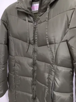 Piumino lungo GUINEY verde oliva