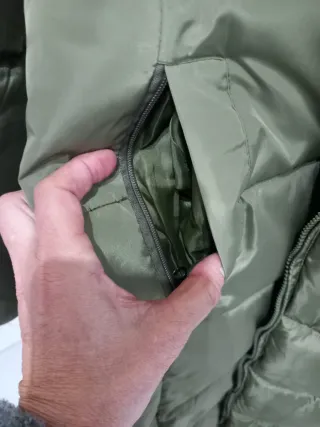 Piumino lungo GUINEY verde oliva