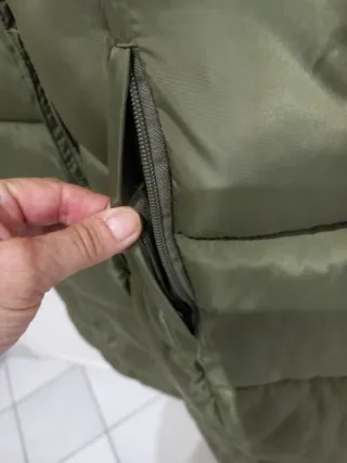 Piumino lungo GUINEY verde oliva