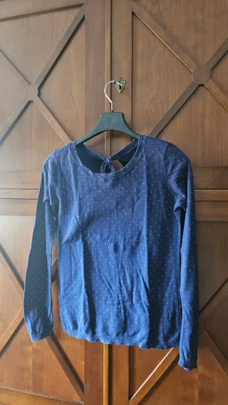 Jersey azul de lunares