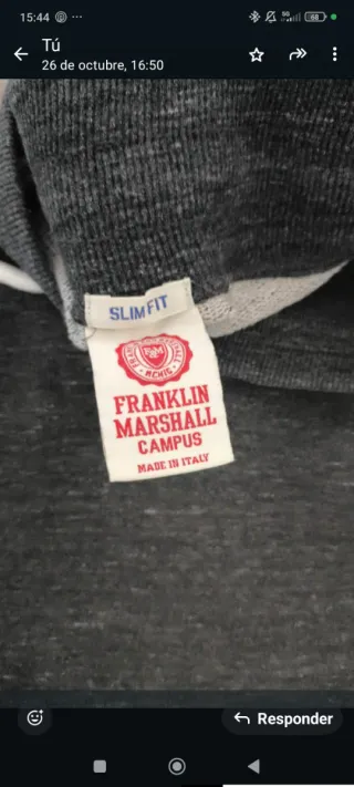 Pantalón Franklin Marshall Gris