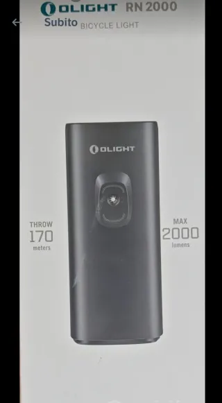Olight RN 2000 Luce Bicicletta nuova
