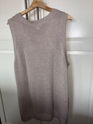 Chaleco punto H&M Beige Talla XL
