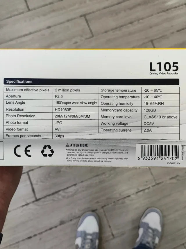 Dash cam de 9.66" Steel Mate con visión nocturna