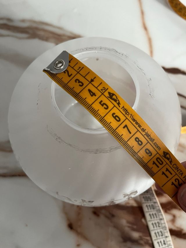 Lote 4 globos cristal lámpara