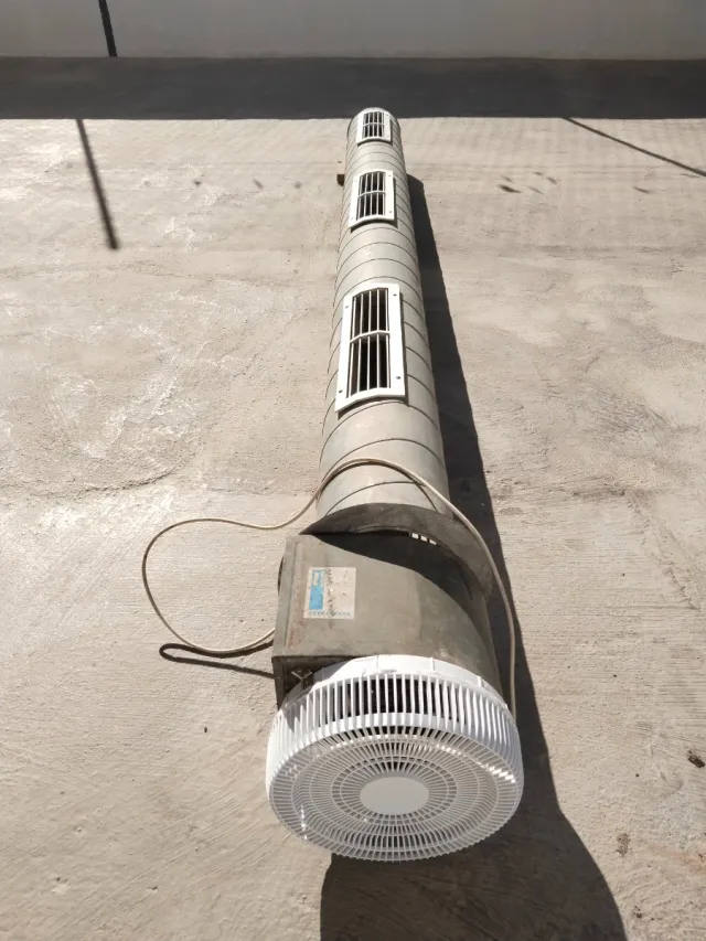 Ventilador industrial tubular