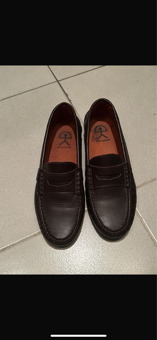 Mocasines Marrones de Piel