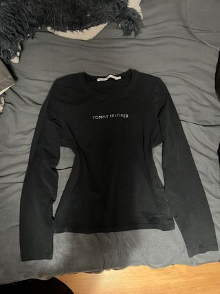 Camiseta Tommy Hilfiger Mujer Negra