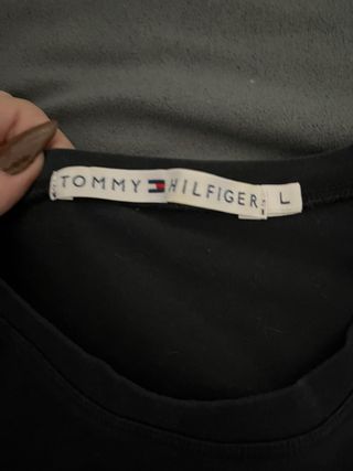 Camiseta Tommy Hilfiger Mujer Negra