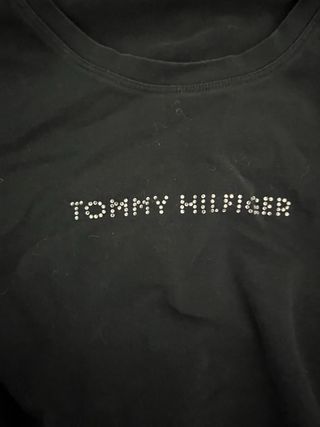 Camiseta Tommy Hilfiger Mujer Negra