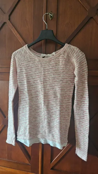 Jersey rosa y blanco