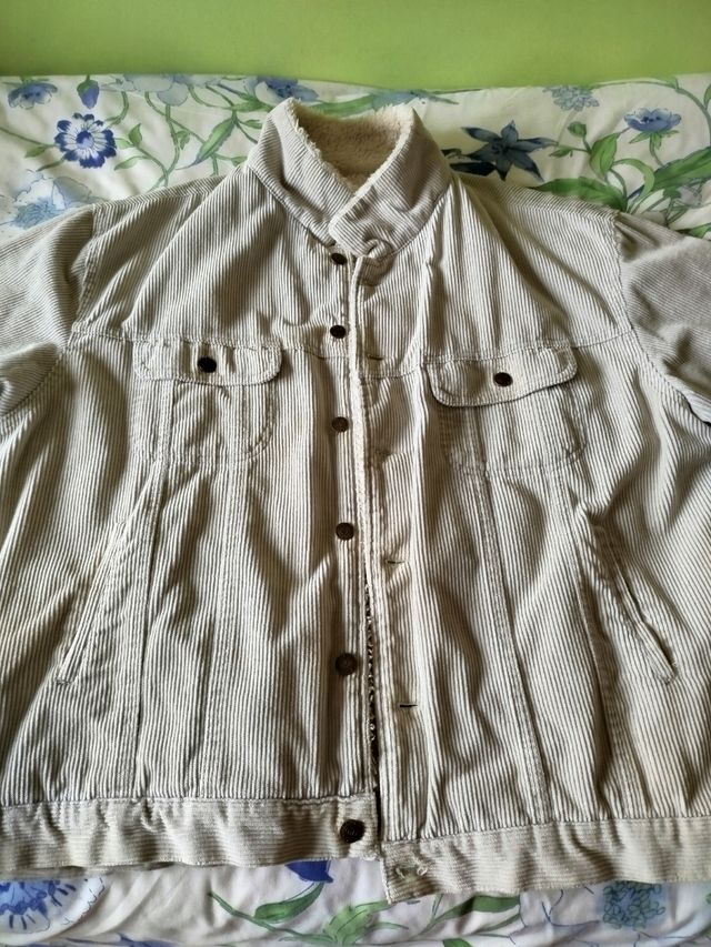 Cazadora pana beige XL