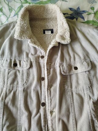 Cazadora pana beige XL