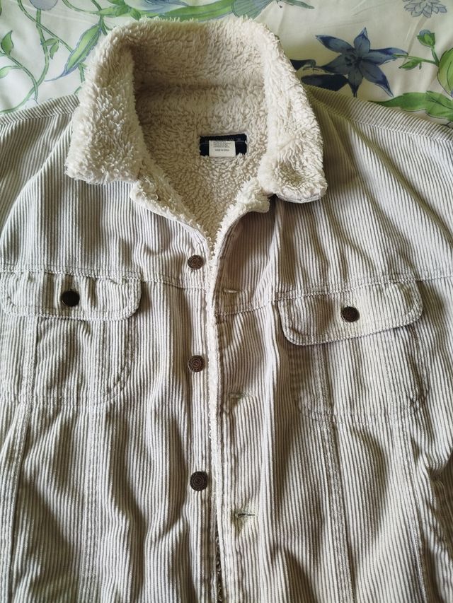 Cazadora pana beige XL