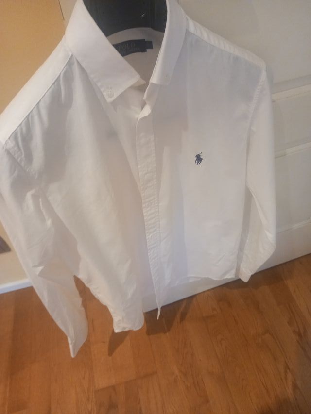 Camisa Polo Ralph Lauren Blanca Talla S