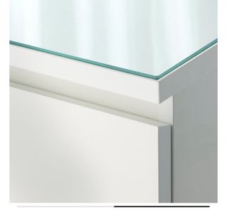 Cristales mesita MALM Ikea