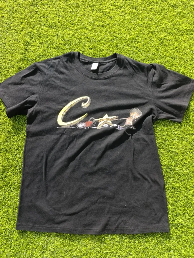 Camiseta Corteiz Negra Estampada