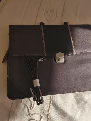 Maletín ejecutivo marrón y gris