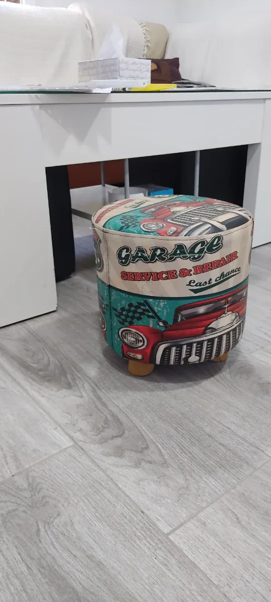 Puff estilo retro Garage