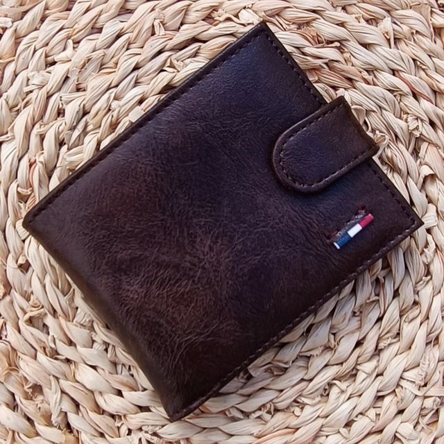 CARTERA BILLETERA MONEDERO TARJETERO INGLÉS MARRÓN