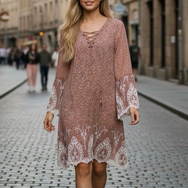 Vestido estampado floral talla M