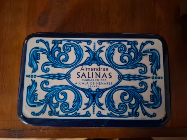 Caja de ojalata Almendras Salinas