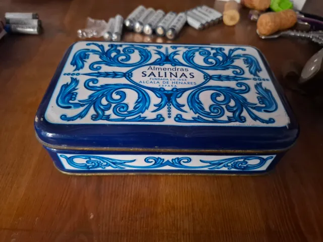 Caja de ojalata Almendras Salinas