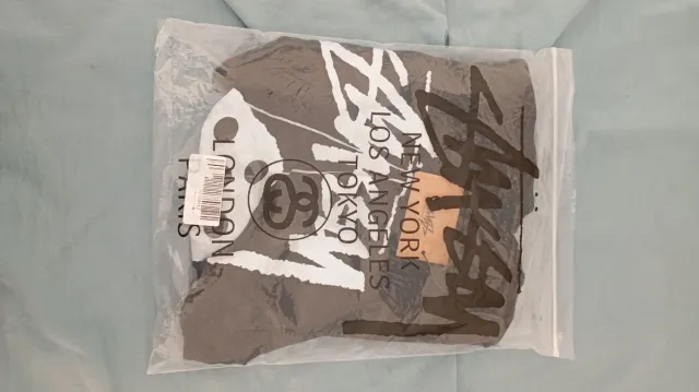 Camiseta Stussy Talla M Negra Blanca