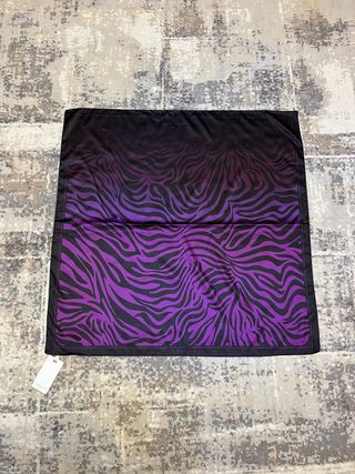 Foulard Gaelle Paris Zebra Viola Nero