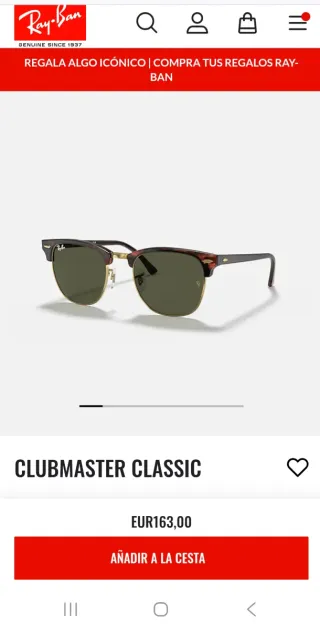 Gafas de sol Ray-Ban Clubmaster RB3016