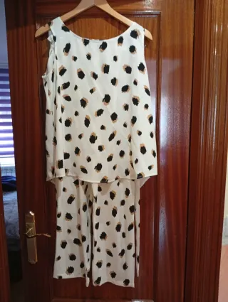 Conjunto estampado leopardo