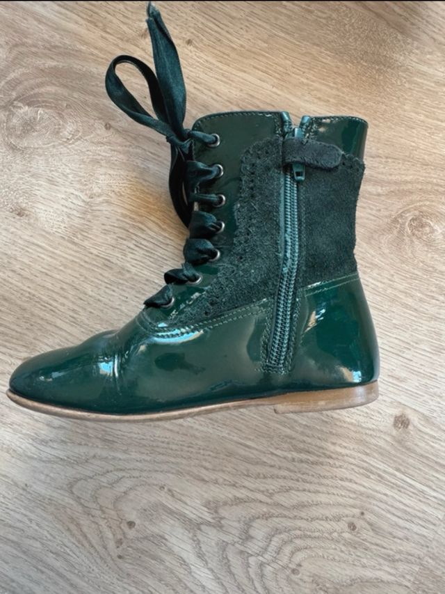 Botas charol niña piel talla 26